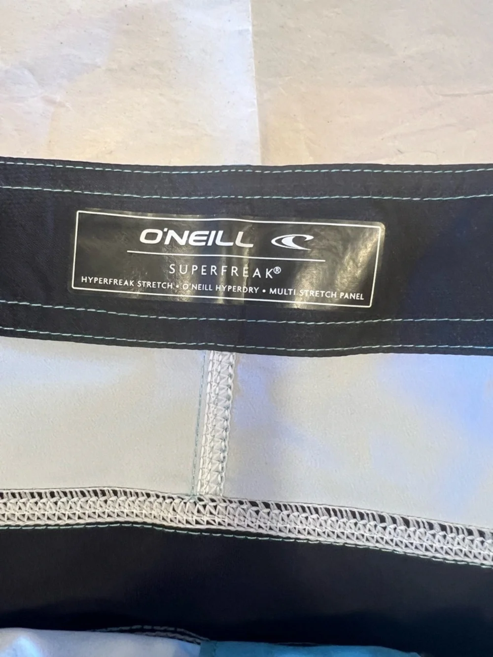 O'Neill Men’s Aqua Board Shorts with Black Side Panels